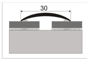 Přechodový profil-oblý 30mm 93cm - náhled 2