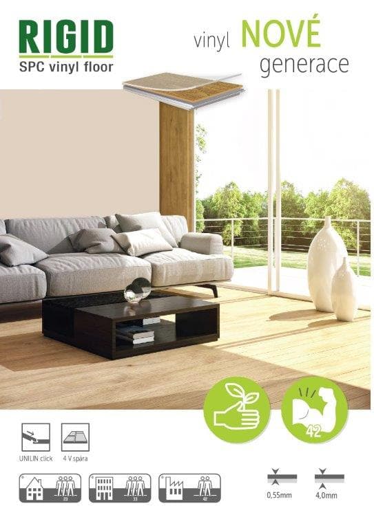 Rigid Vinyl Floor click Dub medový 8108 - náhled 4