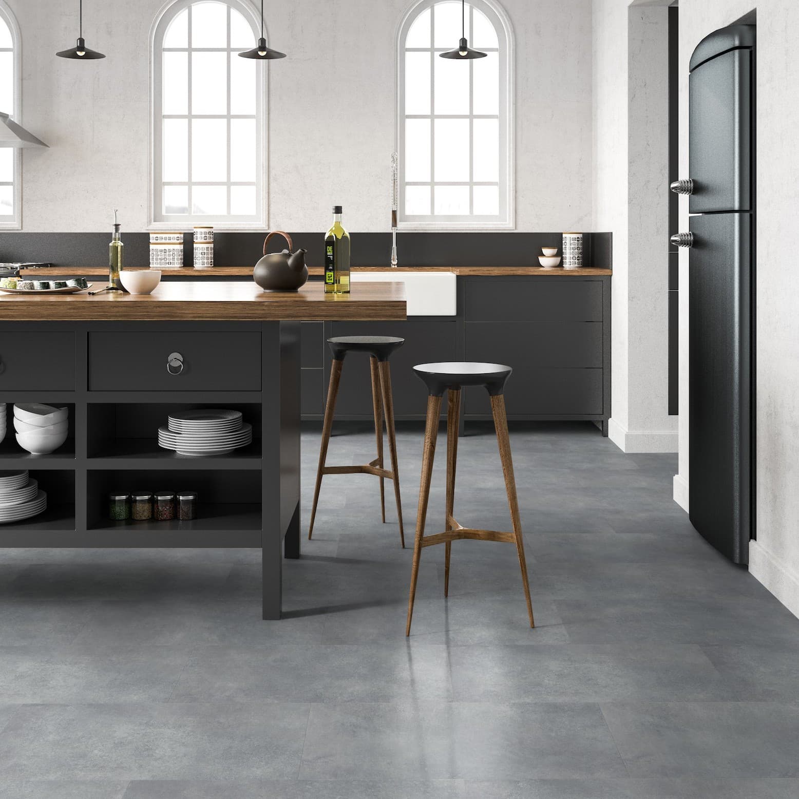 Gerflor Creation 40 Rigid Acoustic Bloom Uni Grey 0869 - náhled 2