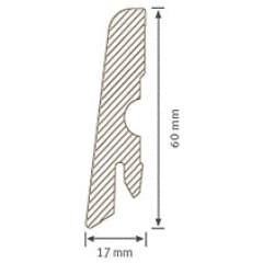 Podlahové lišty EGGER 2400x60x17mm - náhled 3