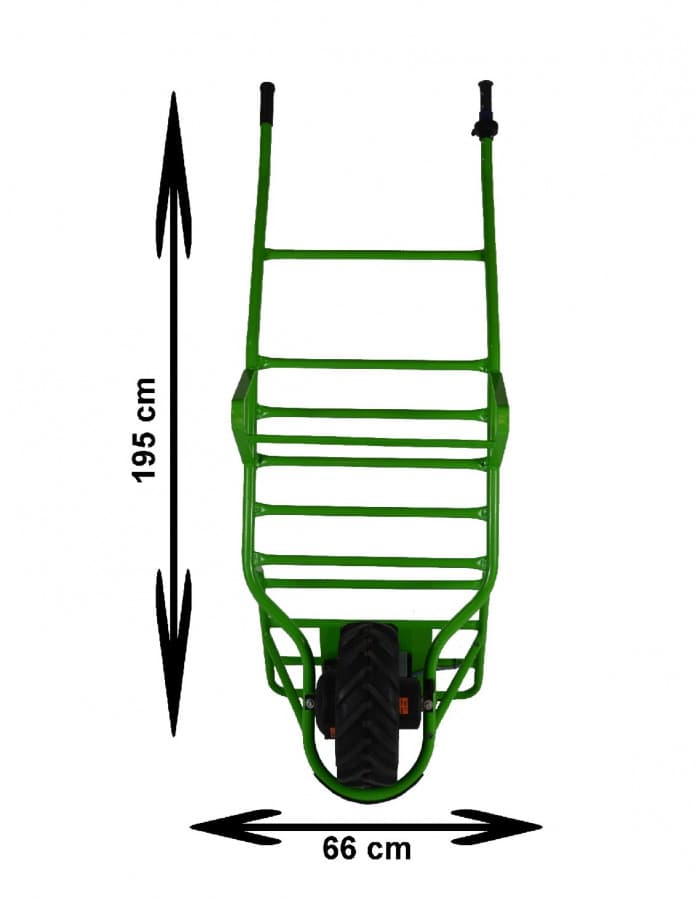 EXTRA Mokař VELKÝ - elektrické kolečko Pneumatika 16 cm 1 x AGM 12 V / 22 Ah - náhled 2