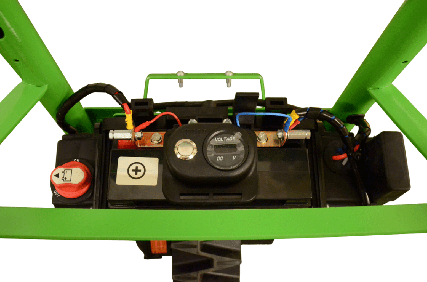 Motúčko STANDARD KLASIK - elektrické kolečko Pneumatika 10 cm Pozinkovaná korba 100 l  Standardní rám - náhled 5