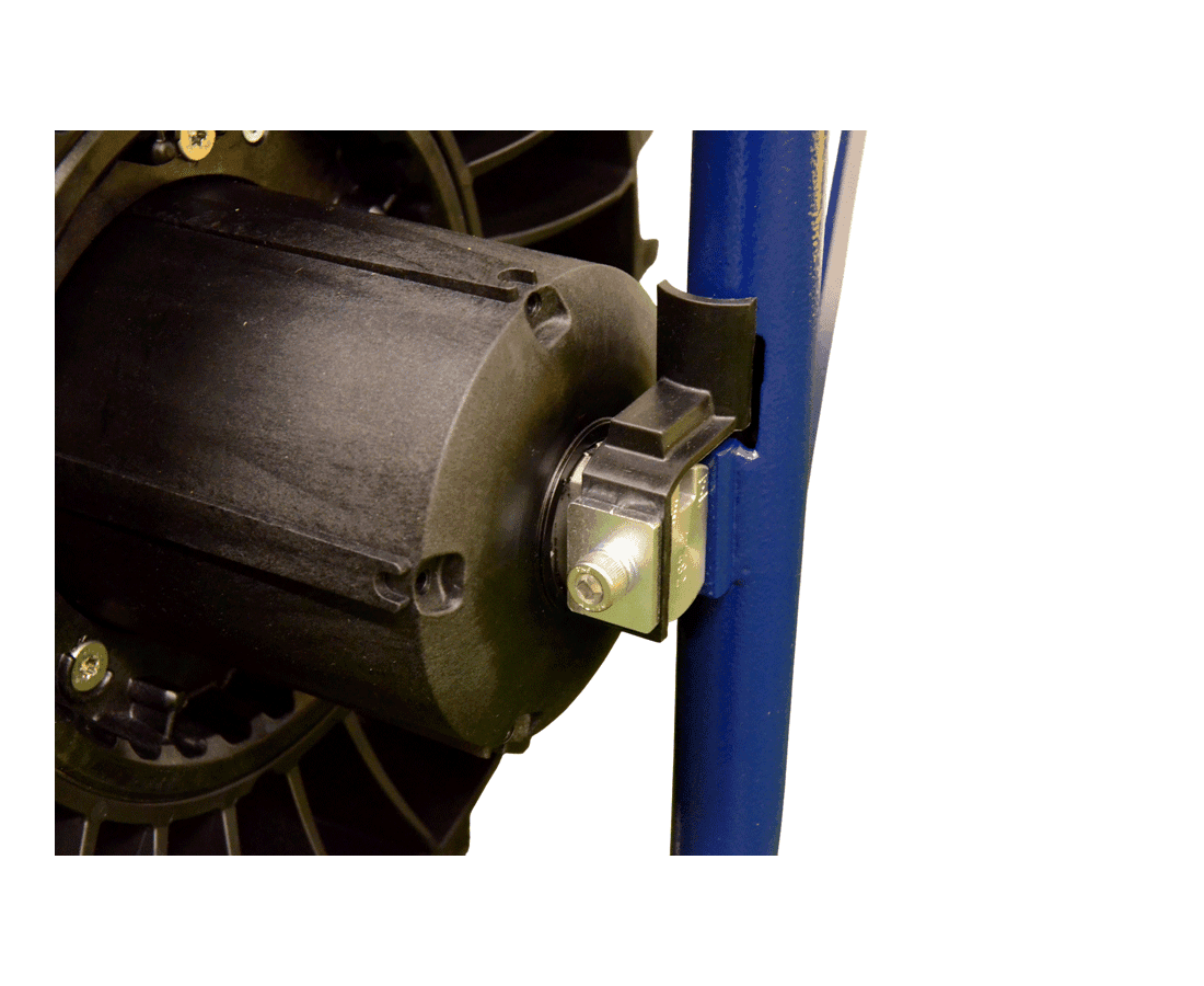 Motúčko EXTRA HERKULES - elektrické kolečko Pozinkovaná korba 100 l  Standardní rám Pneumatika 16 cm 1 x AGM 12 V / 22 Ah - náhled 5