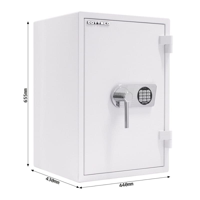 Rottner Atlas 65 EL EN-1 ohnivzdorný elektronický trezor bílý - náhled 5