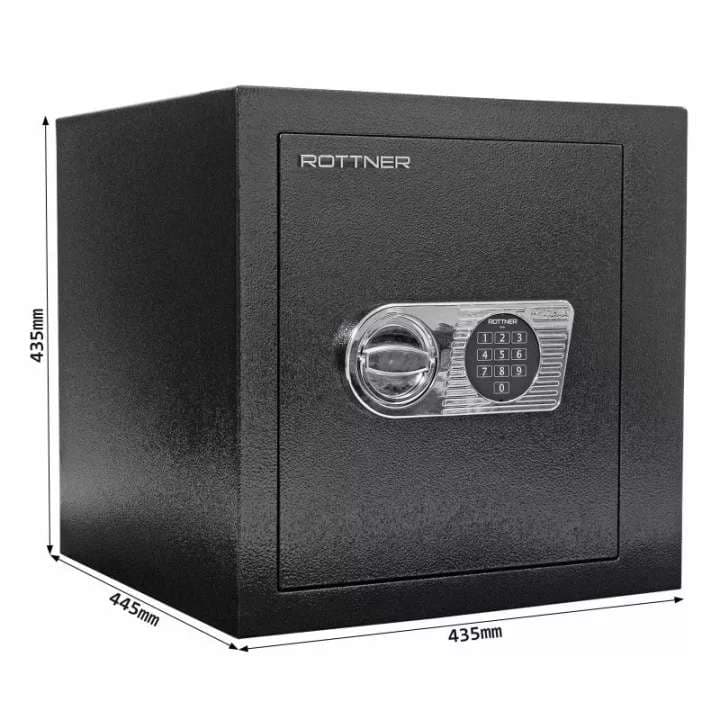 Rottner Monaco 45 EL nábytkový elektronický trezor černý - náhled 5
