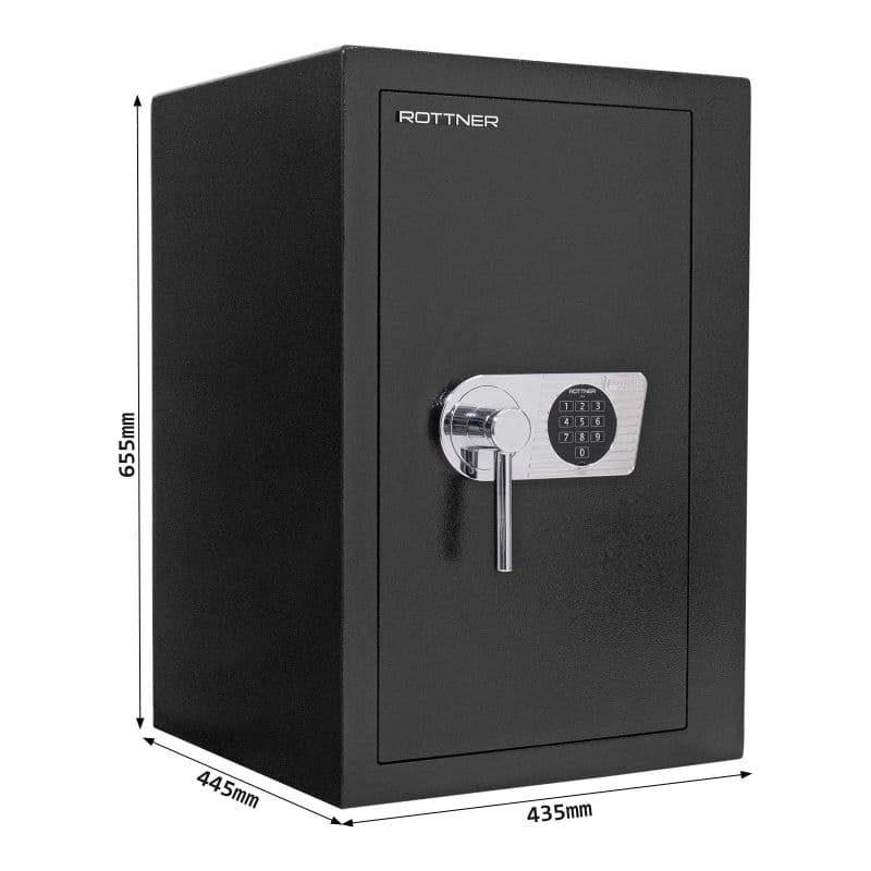 Rottner Monaco 65 EL nábytkový elektronický trezor černý - náhled 5