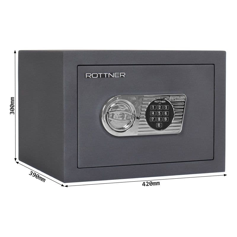 Rottner Toscana 40 EL nábytkový elektronický trezor černý - náhled 4