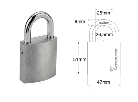 Visací zámek Mul-T-Lock ClassicPro G47 8mm 2kl. - náhled 2