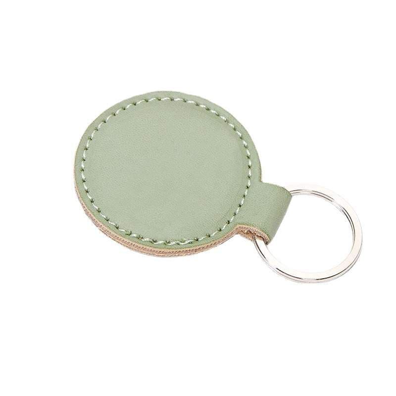 Přívěšek na klíče kožený 50mm zelený