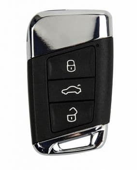 Kožené pouzdro pro autoklíč VW, Škoda, Seat červené - náhled 5