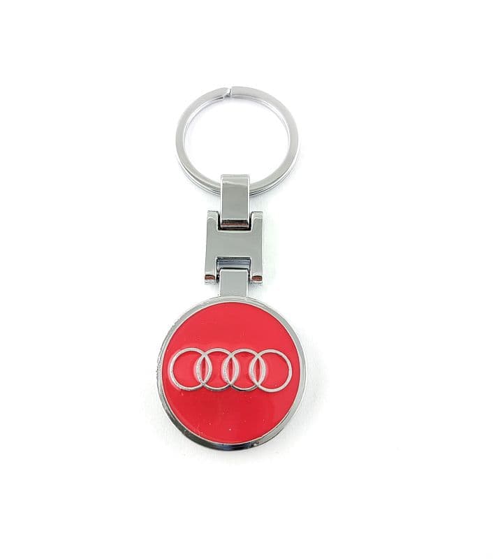 Přívěšek na klíče AUDI červený