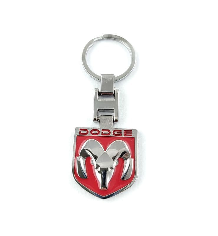 Přívěšek na klíče DODGE červený