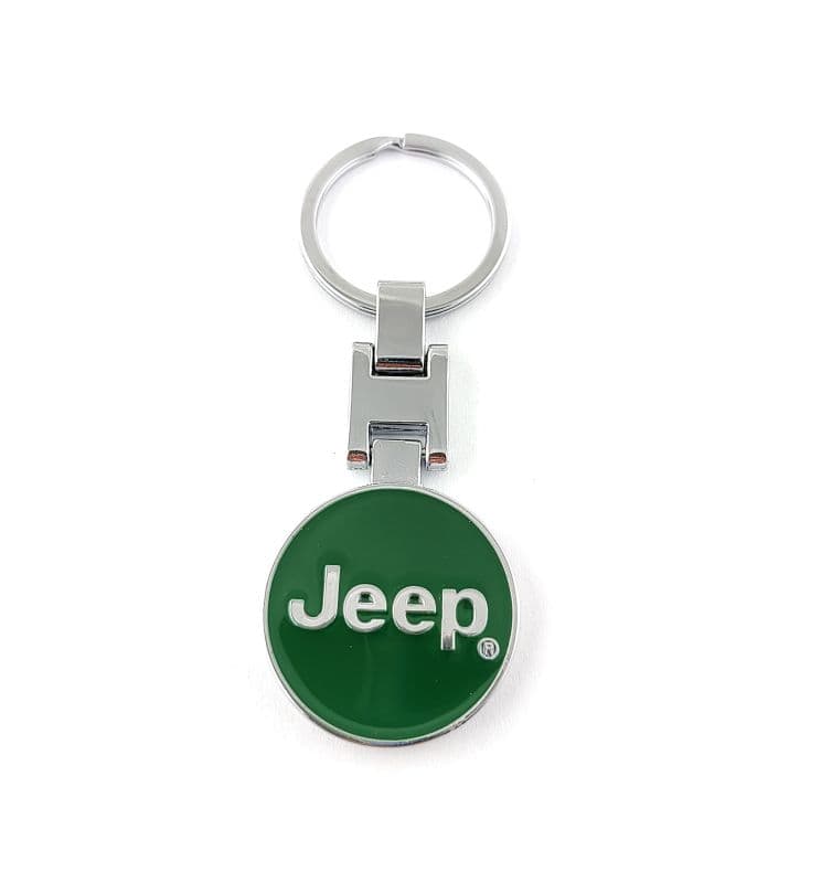 Přívěšek na klíče JEEP zelený