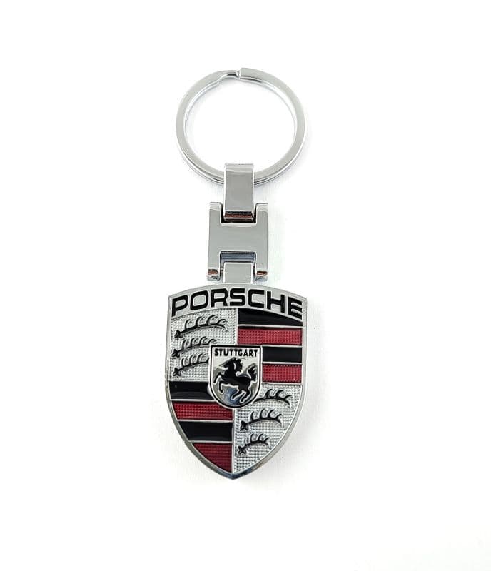 Přívěšek na klíče PORSCHE stříbrný