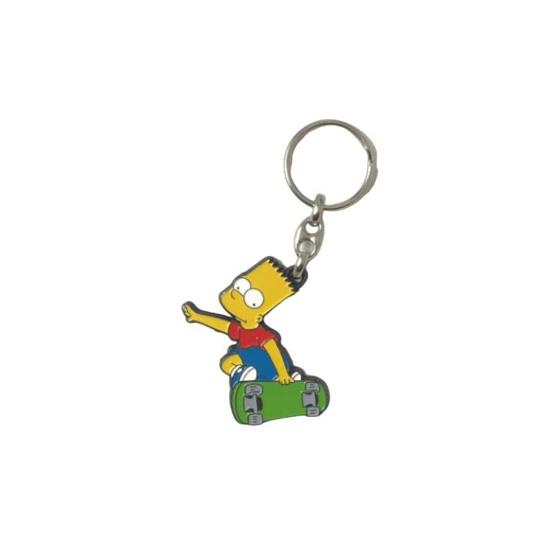 Přívěsek na klíče Simpsonovi Bart na skateboardu