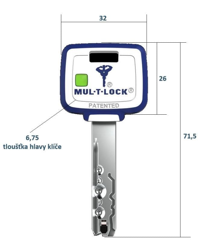 Mul-t-lock MTL800 9,5/33 mm - náhled 5