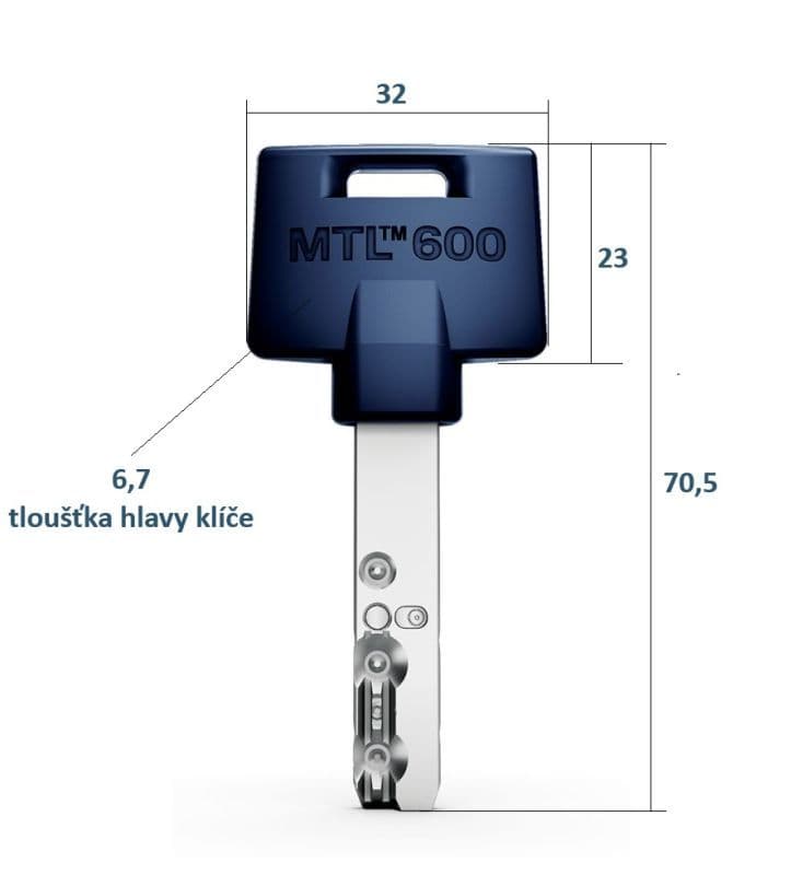 Bezpečnostní cylindrická vložka Mul-T-Lock Interactive+ 9,5+40 - náhled 3