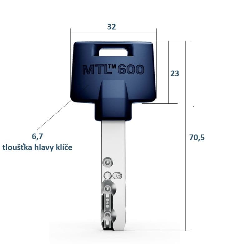 Bezpečnostní cylindrická vložka Mul-T-Lock Interactive+ 9,5+30 - náhled 3