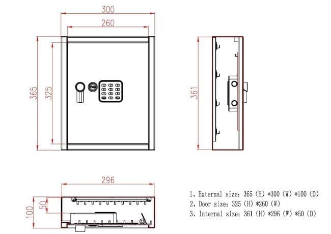 Sejf na klíče Yale YKB/365/DB1 pro 48 klíčů - náhled 3
