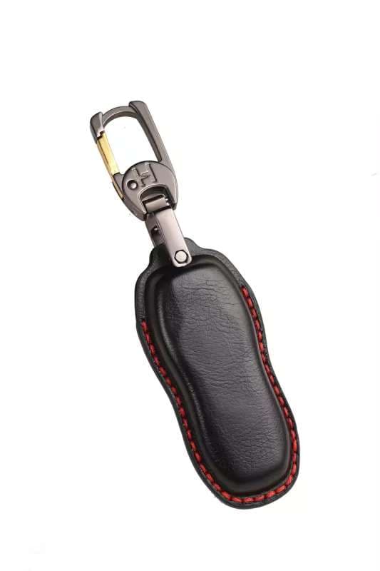 Kožené pouzdro pro autoklíč Porsche černé - náhled 2