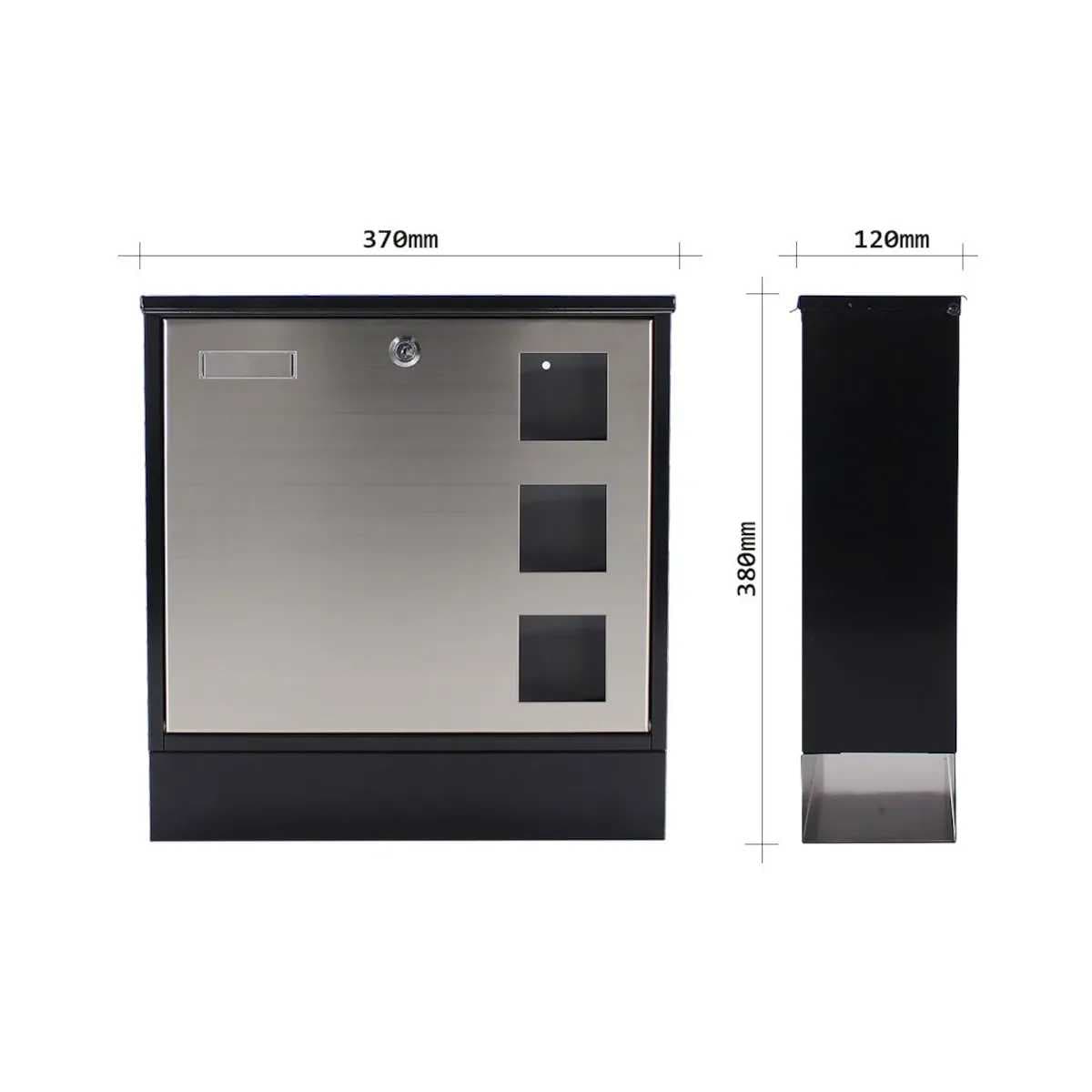 Rottner Design Mailbox poštovní schránka černá - náhled 4