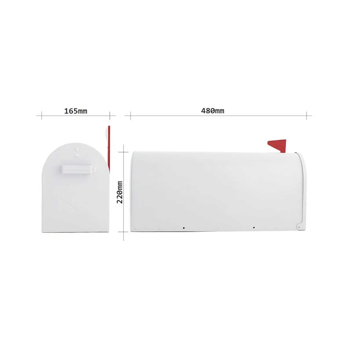 Rottner US Mailbox poštovní schránka bílá - náhled 4