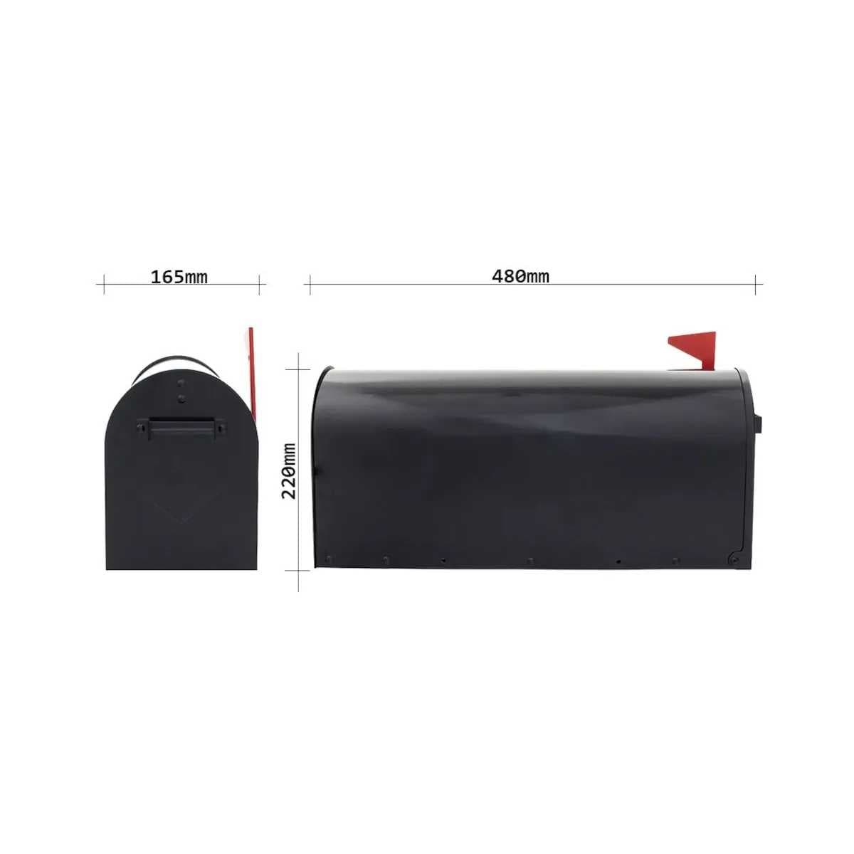 Rottner US Mailbox poštovní schránka černá - náhled 4