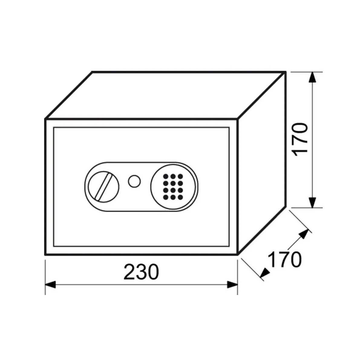 Nábytkový sejf s elektronickým zámkem 3kg, růžový - náhled 3