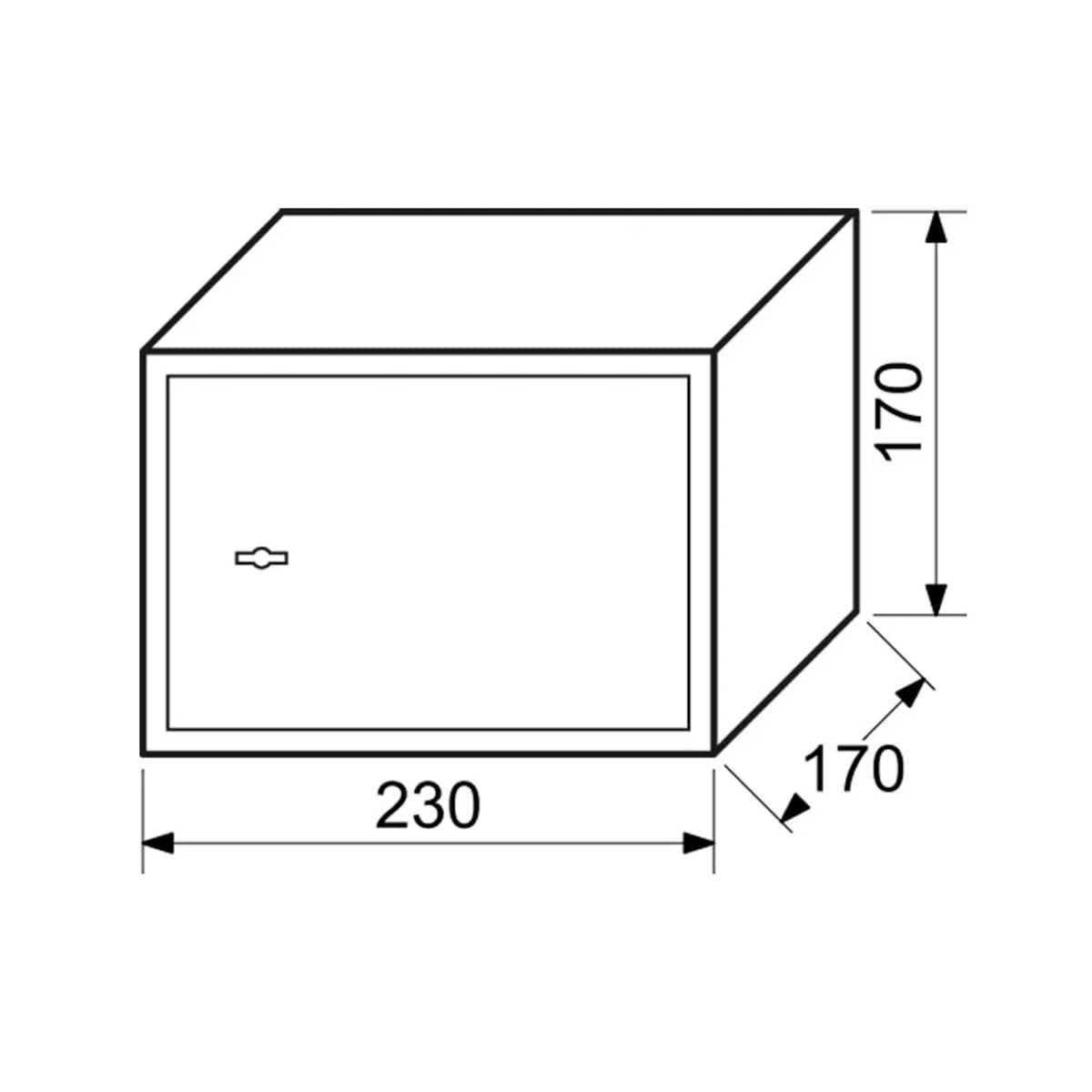 Nábytkový sejf s mechanickým zámkem 3,2kg - náhled 3