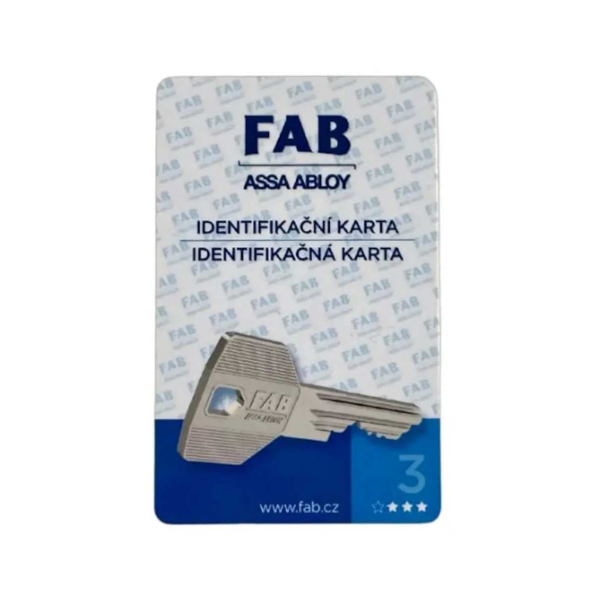 Bezpečnostní cylindrická vložka FAB 3*** 60+65 - náhled 4
