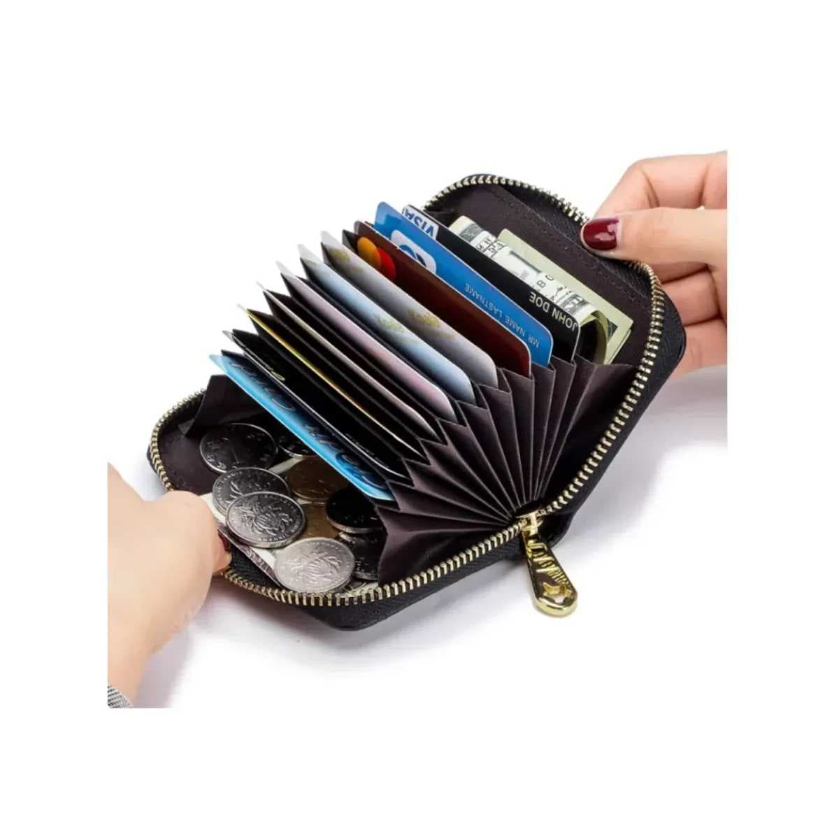 Kožená peněženka s RFID ochranou žlutá - náhled 2