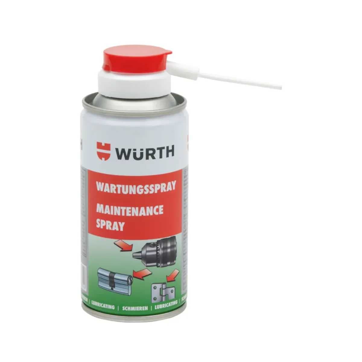 Mazadlo na vložky, zámky a autozámky Würth 150ml