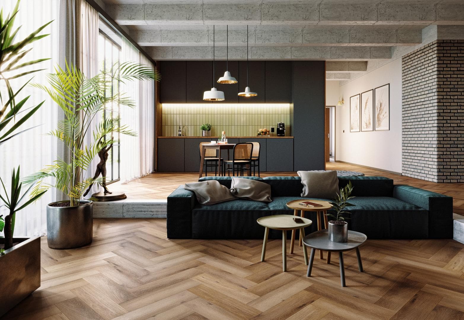 Arbiton Amaron Herringbone click Dub Georgetown CA 147 - náhled 5